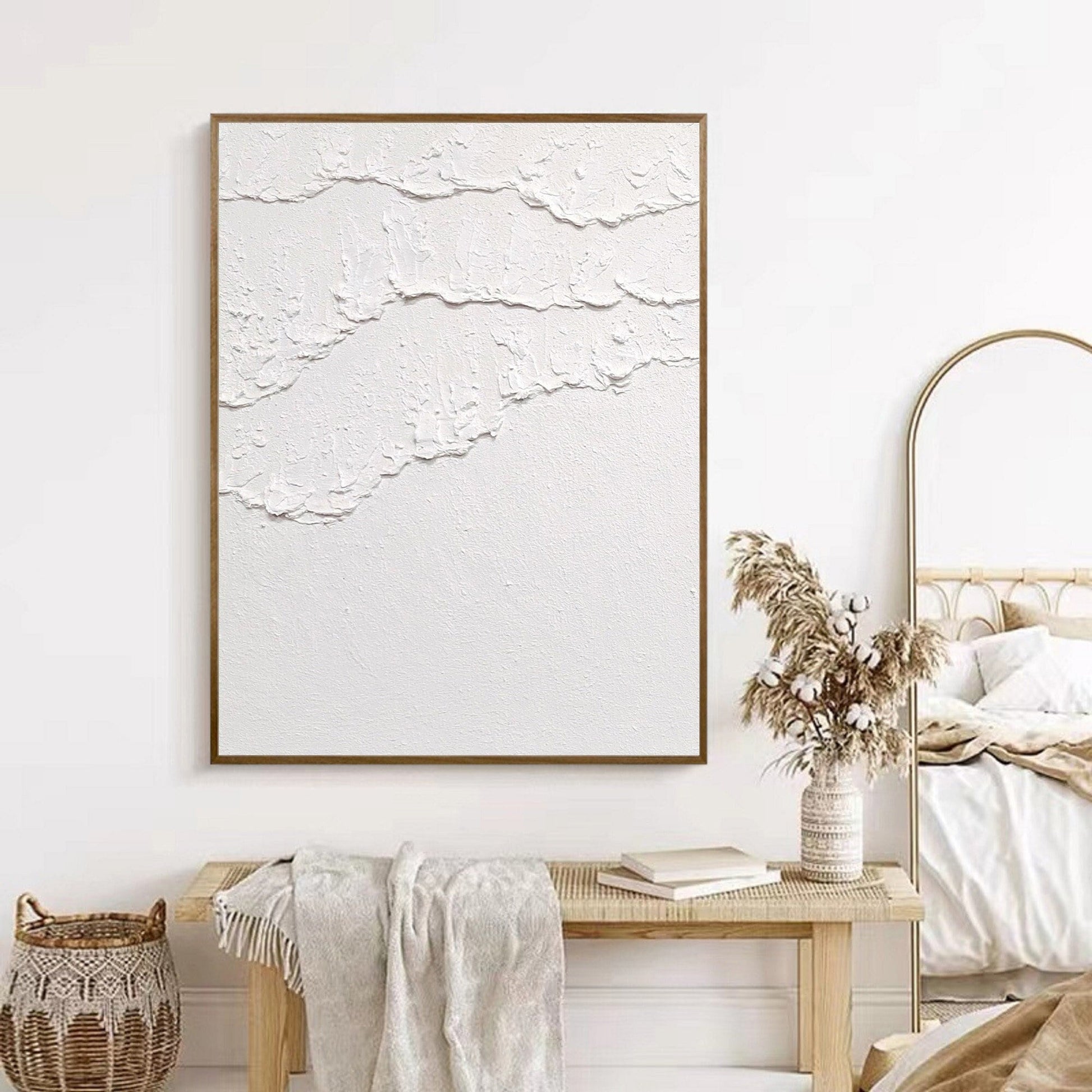 white Wall Art white 3D Textured art white textured Wall Art white abstract – Abstract Seascape Art
