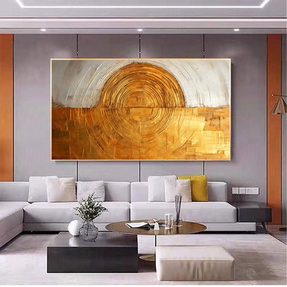 Original Gold Foil – Gold Abstract Wall Art | Textured Oil Painting, view 5