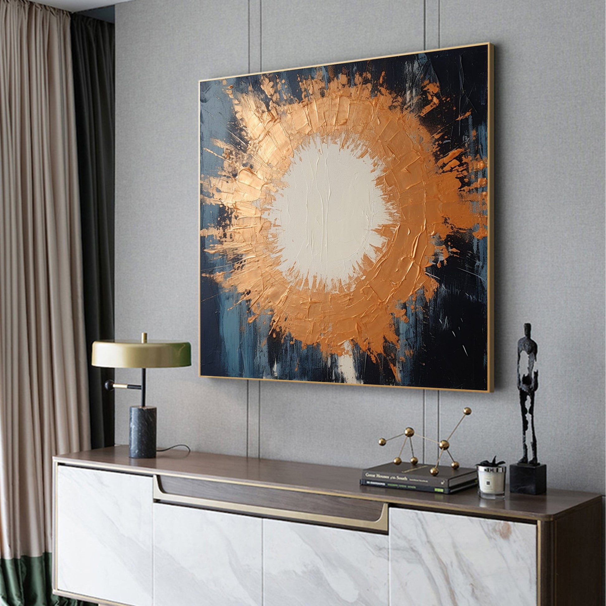 Original Gold – Large Gold Abstract Wall Art | Painting, view 4