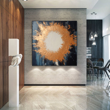 Large Gold Abstract Wall Art – Original Gold