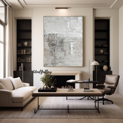 Beige and grey Abstract art grey and White abstract art Beige Wall Art Beige – Abstract Painting