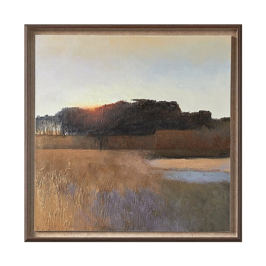 Abstract Landscape Oil Painting on Canvas, Large Original Forest Canvas Wall Art, Modern Hand-painted Landscape Oil Painting for Living Room