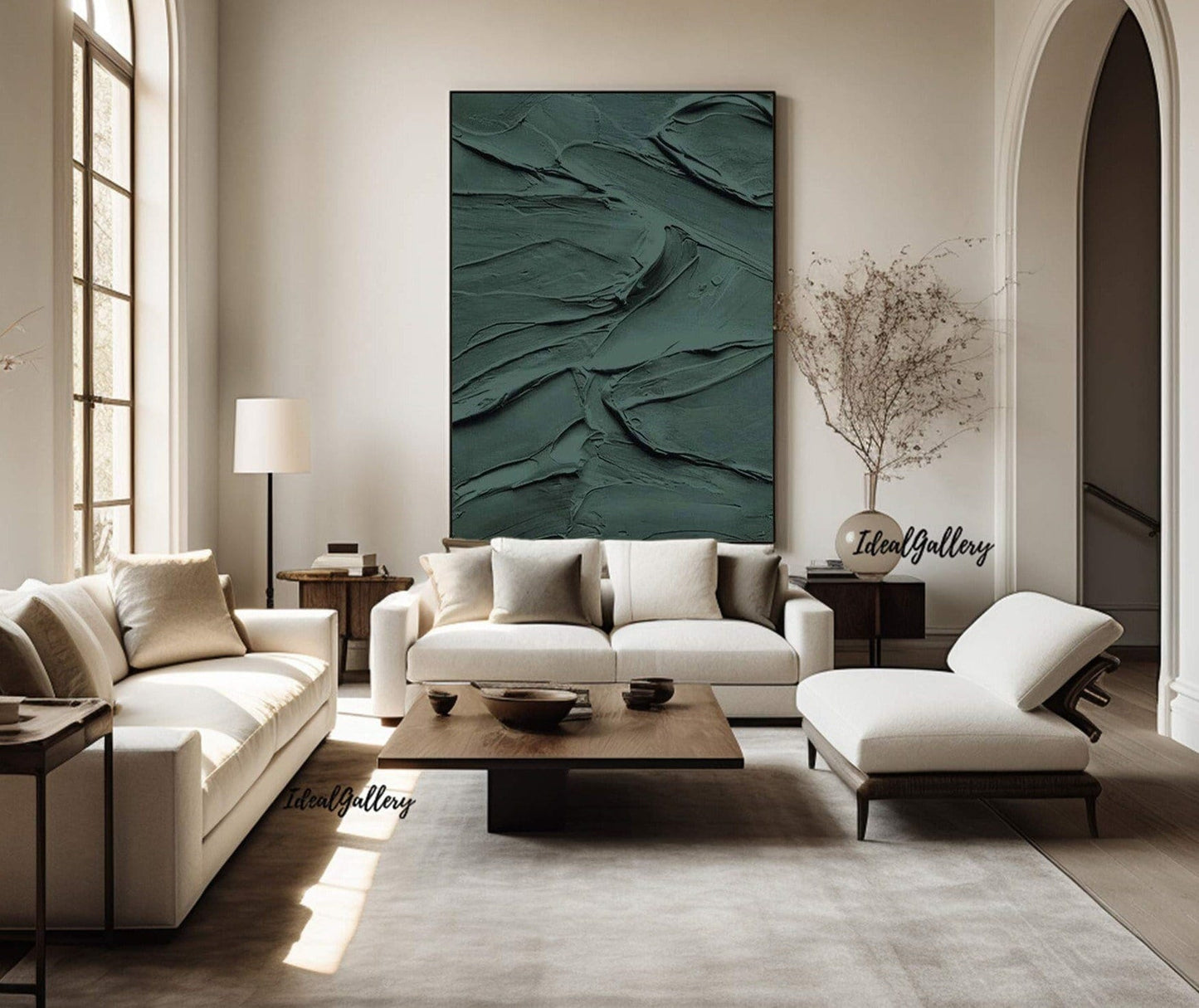 Large Green Wall Decor Large Green Wall Art Large Green Textured Wall Art – Abstract Painting