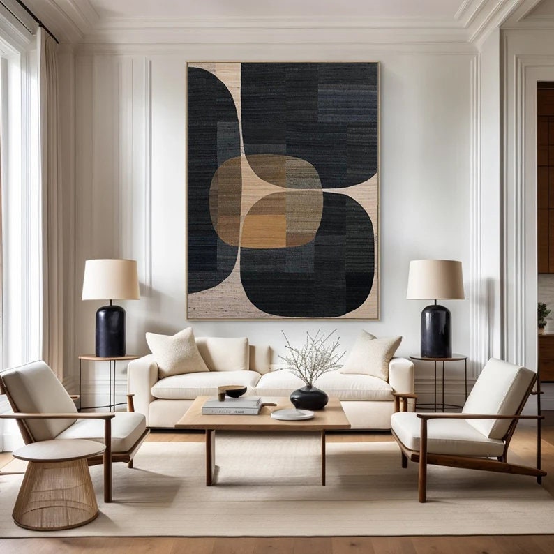 Personalized Gifts Black Frame Wall Art Brown Canvas Art Black Canvas Art – Custom Painting