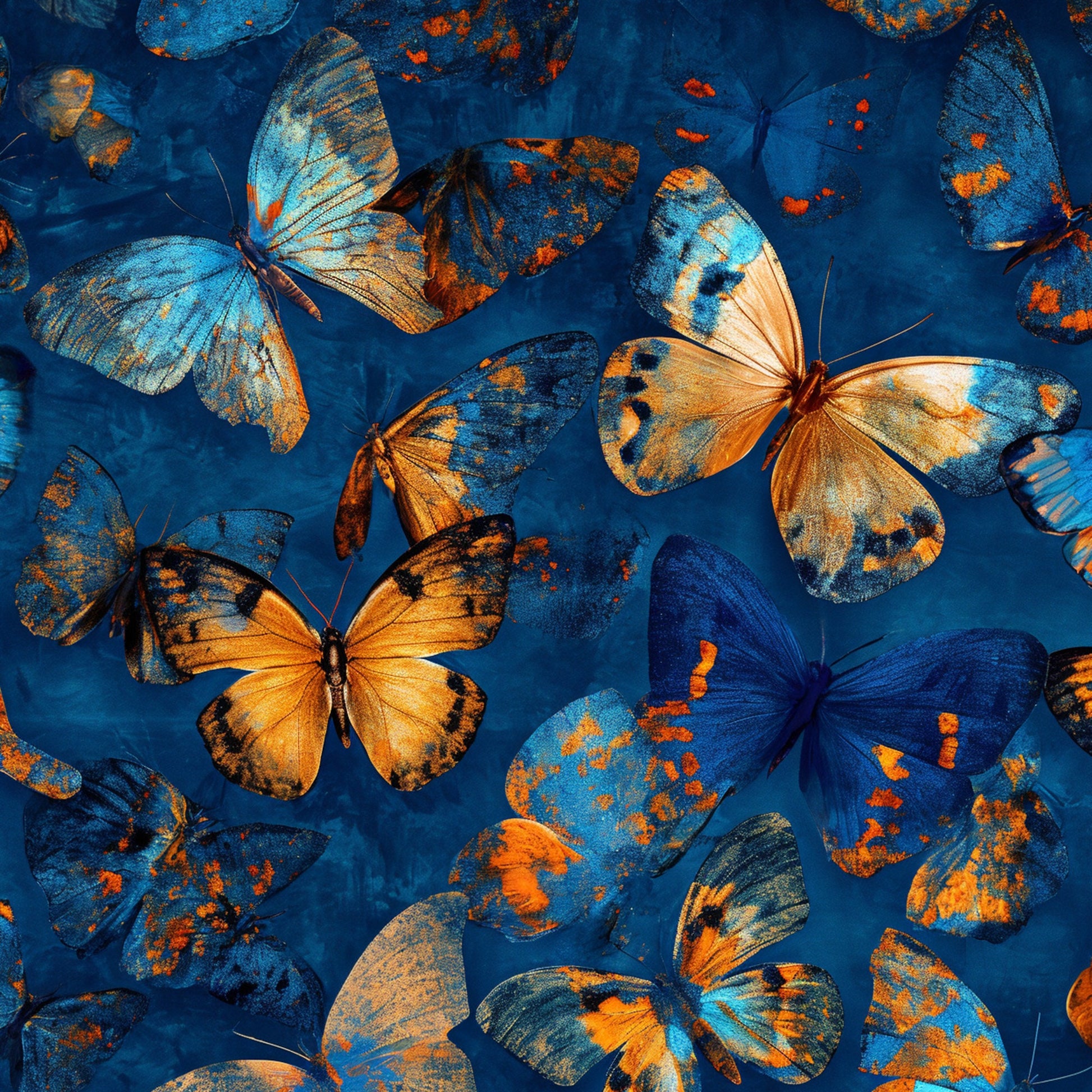 Original – Colorful Butterfly Animal Wall Art | Abstract Oil Painting, view 3