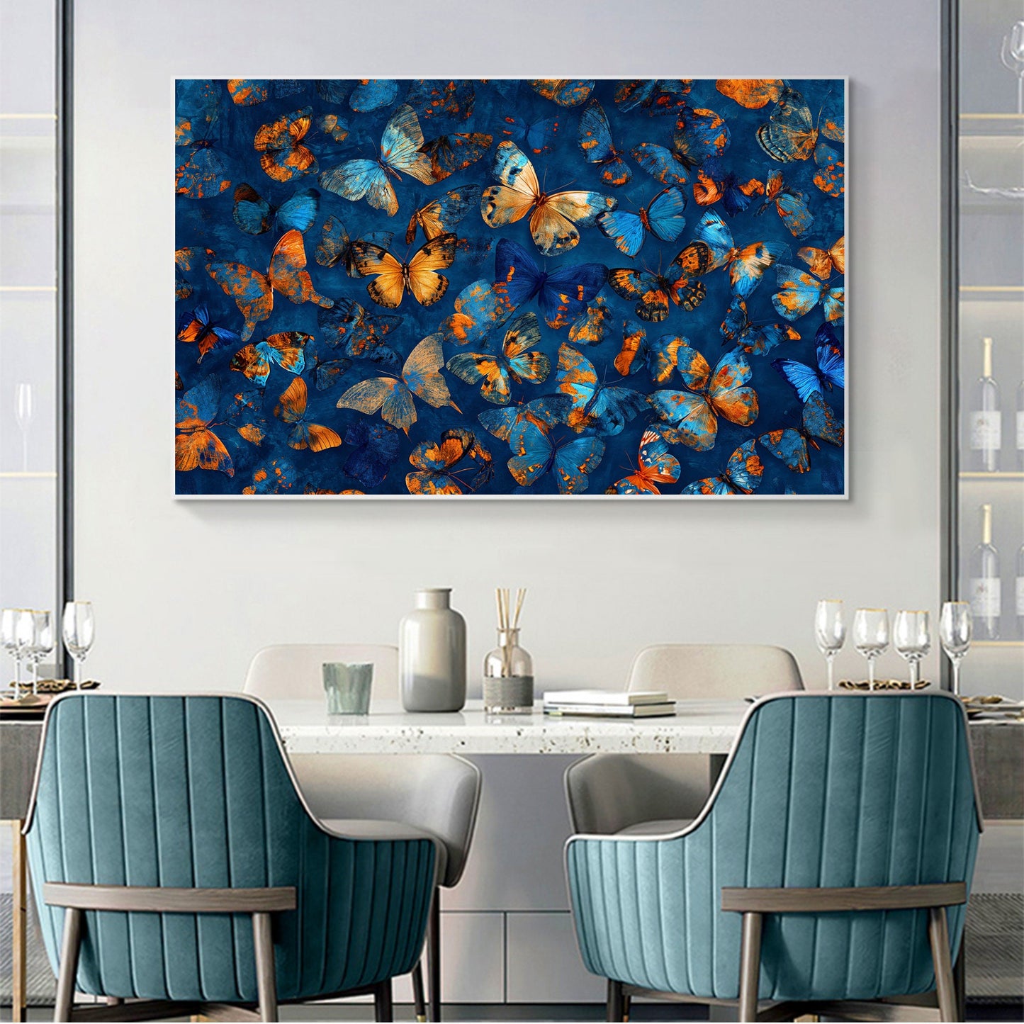 Colorful Abstract Butterfly Animal Wall Art Oil Painting