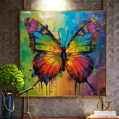 Colorful Abstract Butterfly Animal Wall Art