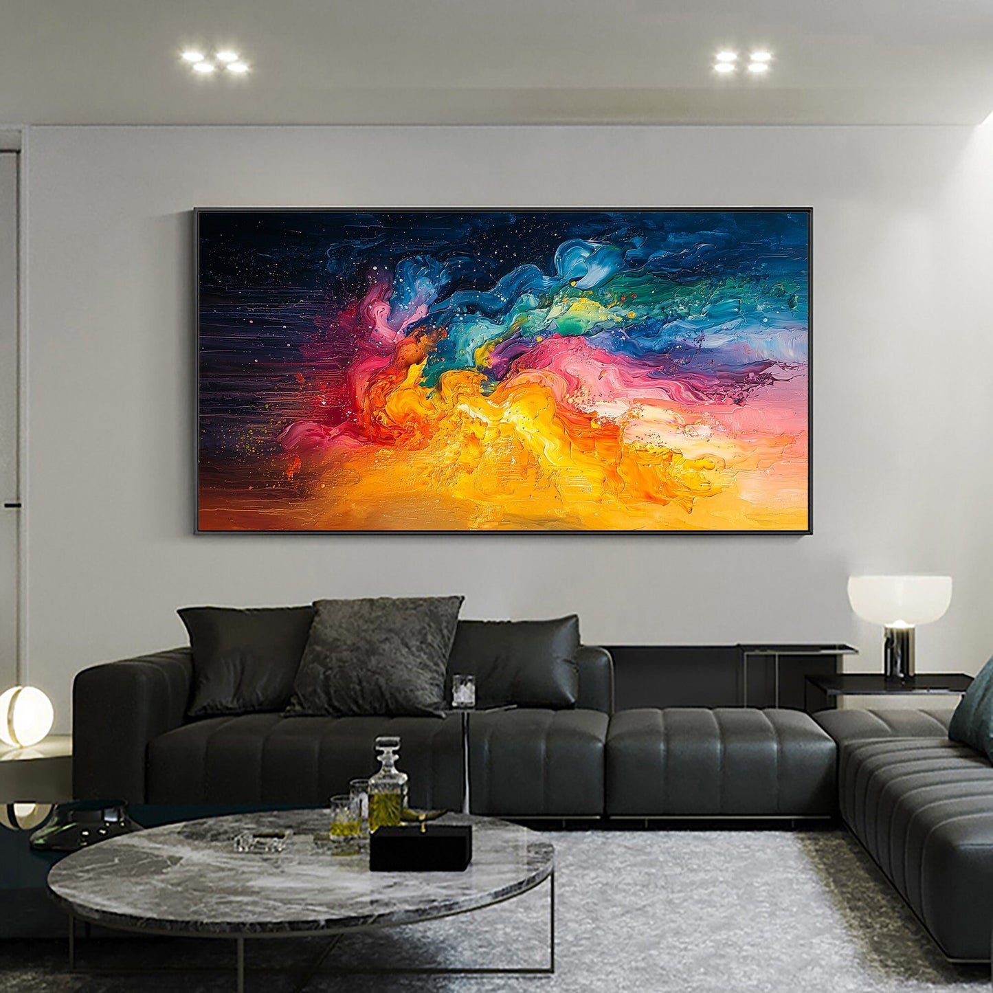 Original Universe – Colorful Abstract Wall Art | Hand-Painted Oil Painting, view 2
