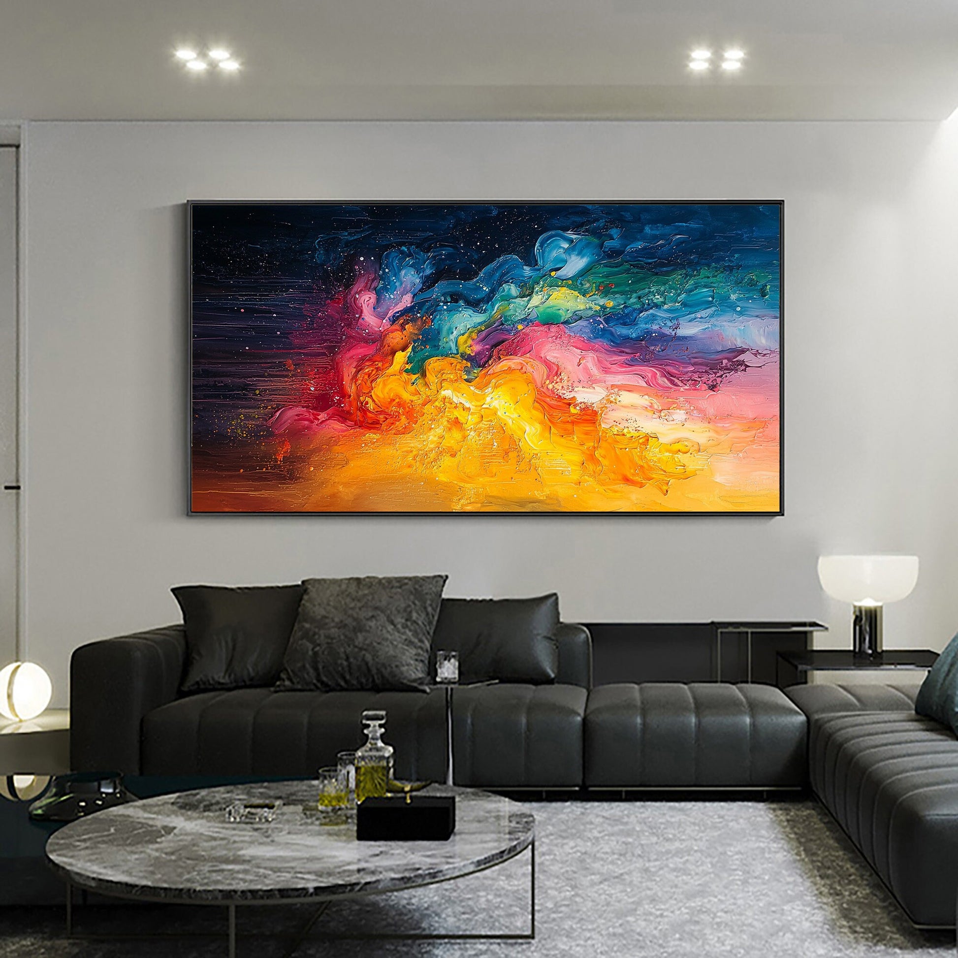 Original Universe – Colorful Abstract Wall Art | Hand-Painted Oil Painting, view 2
