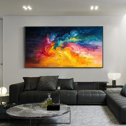 Original Universe – Colorful Abstract Wall Art | Hand-Painted Oil Painting, view 2