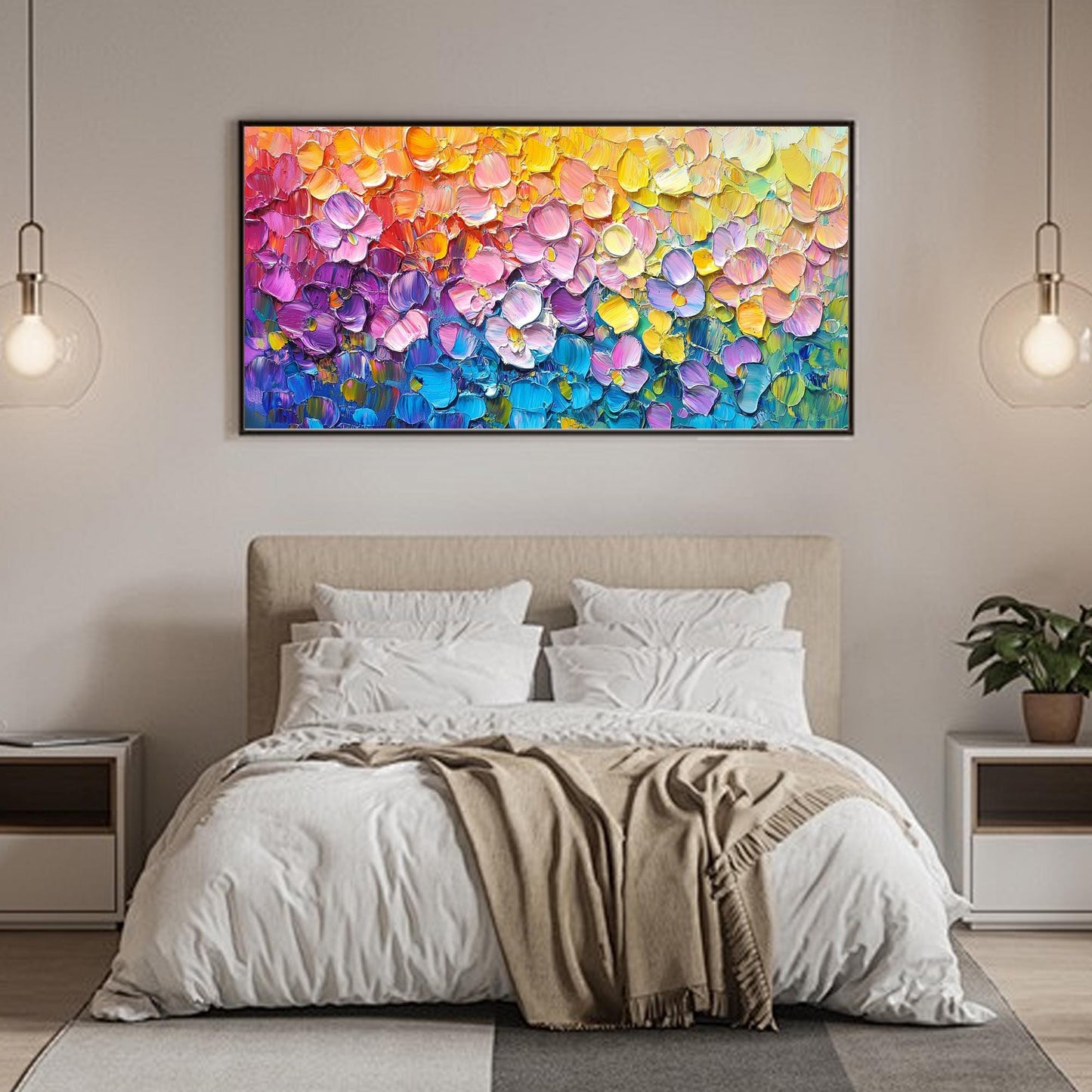 Impasto Floral Wall Art