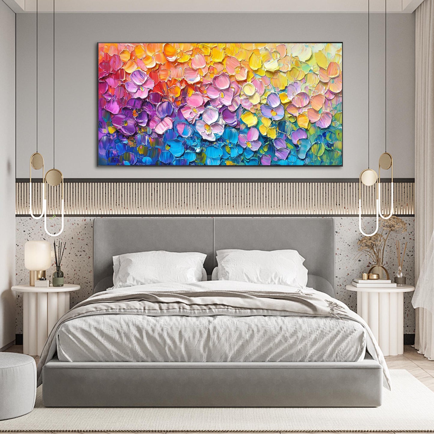 Impasto Floral Wall Art