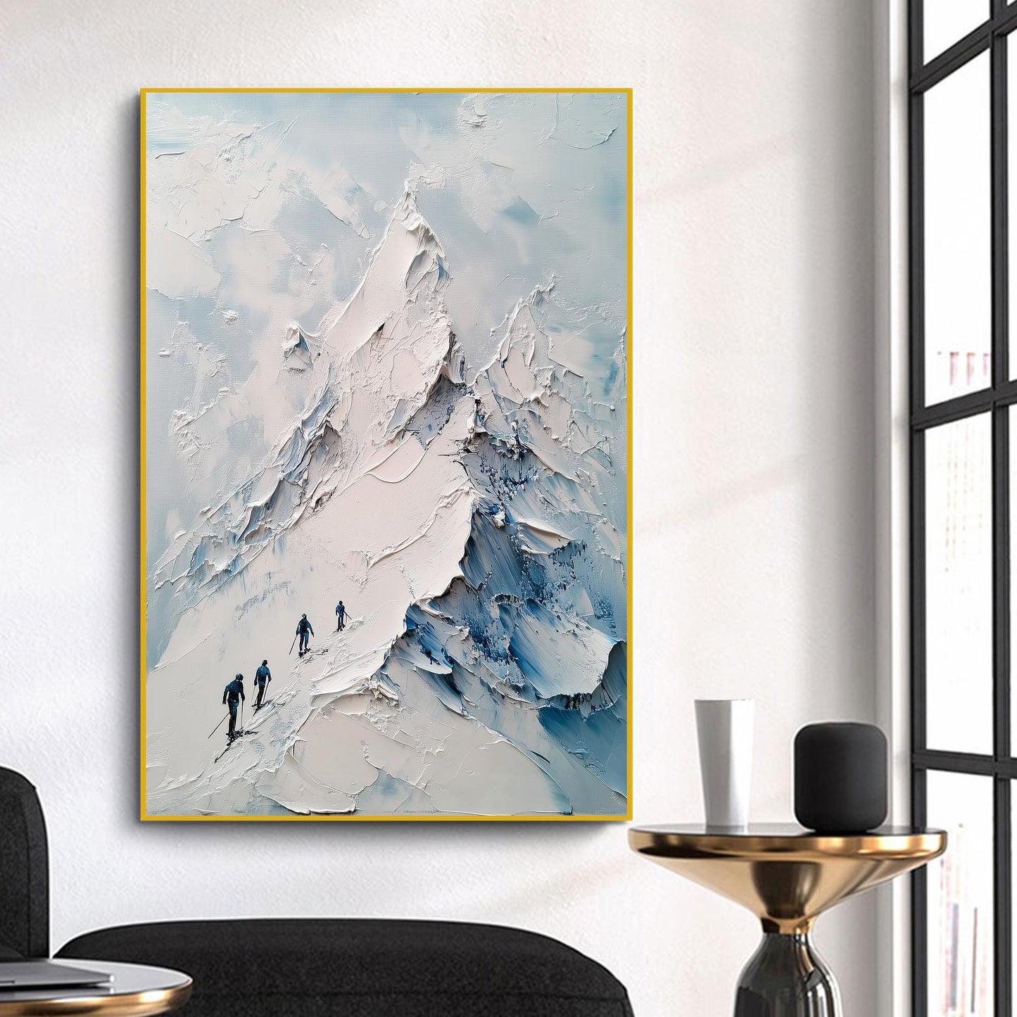 Original – Mountain Wall Art | Impasto Hand-Painted Painting, view 2