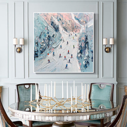 Original – Colorful Mountain Wall Art | Impasto Hand-Painted Painting, view 2