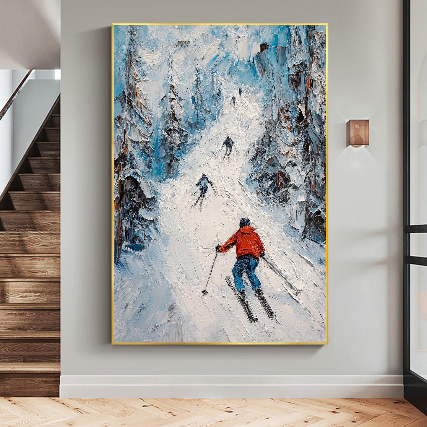 Original – Mountain Wall Art | Impasto Hand-Painted Painting, view 5