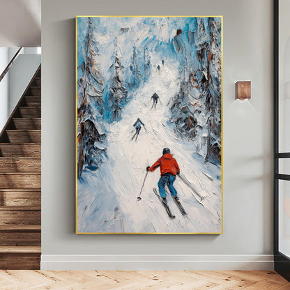 Original – Mountain Wall Art | Impasto Hand-Painted Painting, view 5