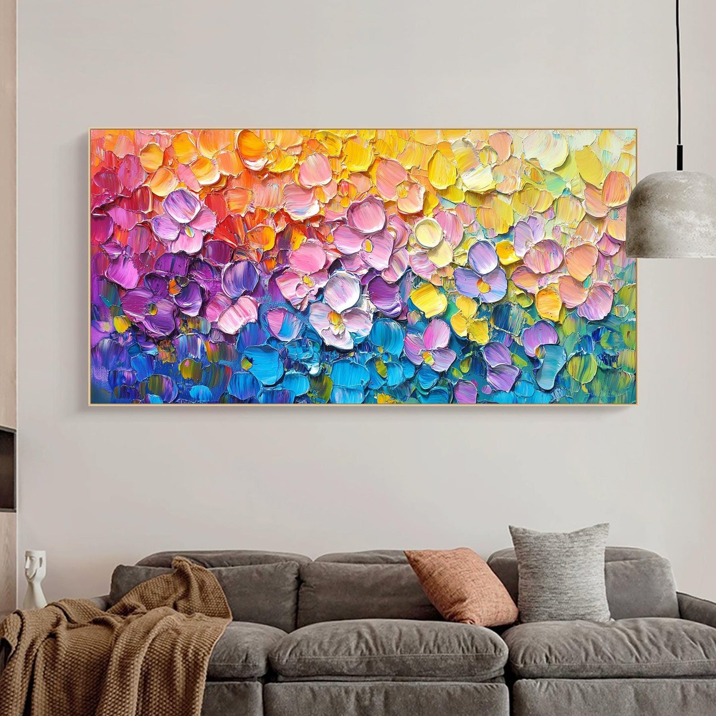 Original – Floral Wall Art | Impasto Hand-Painted Oil Painting, view 2