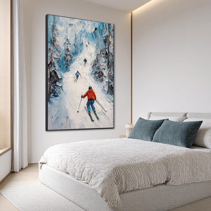 Original – Mountain Wall Art | Impasto Hand-Painted Painting, view 2