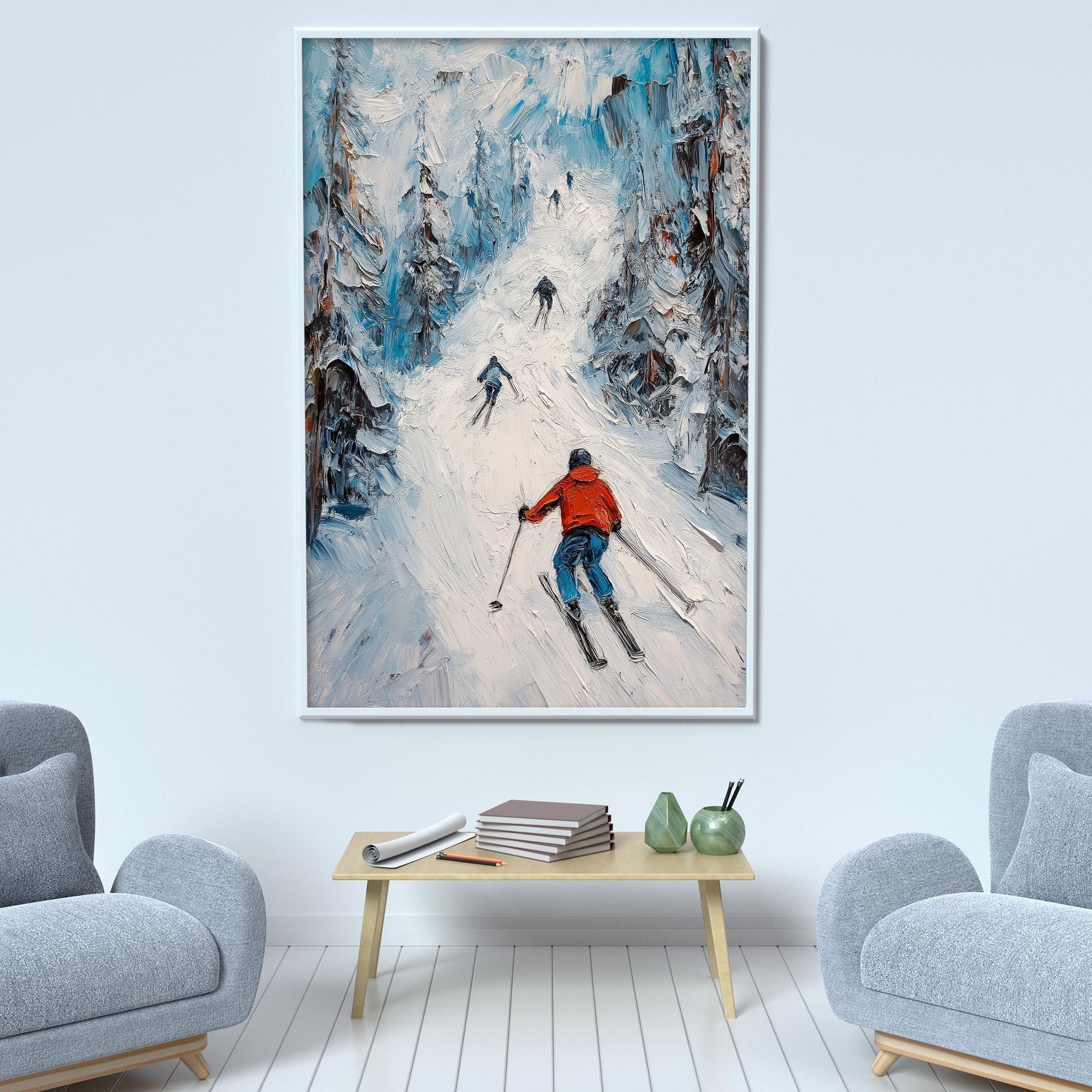 Original – Mountain Wall Art | Impasto Hand-Painted Painting, view 3