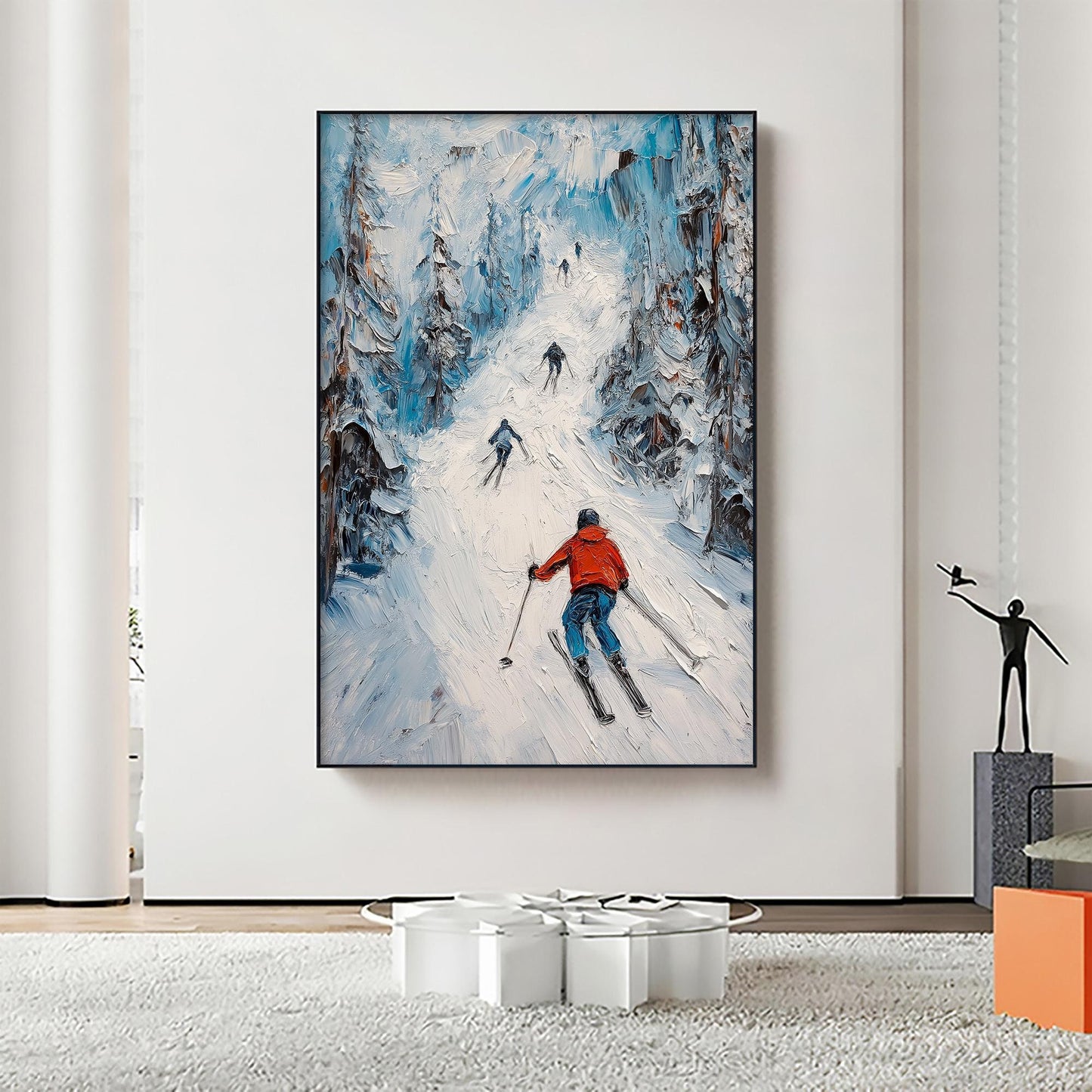 Original – Mountain Wall Art | Impasto Hand-Painted Painting, view 1