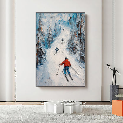 Original – Mountain Wall Art | Impasto Hand-Painted Painting, view 1