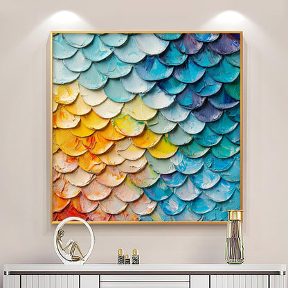 Textured Impasto Painting, Original Abstract Wall Art, Rainbow Palette Knife Decor – Abstract Wall Art | Impasto Hand-Painted