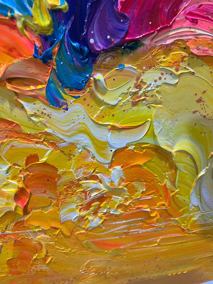 Original Universe – Colorful Abstract Wall Art | Hand-Painted Oil Painting, view 5