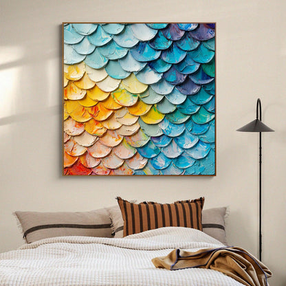 Textured Impasto Painting, Original Abstract Wall Art, Rainbow Palette Knife Decor – Abstract Wall Art | Impasto Hand-Painted