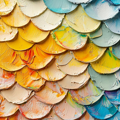 Textured Impasto Painting, Original Abstract Wall Art, Rainbow Palette Knife Decor – Abstract Wall Art | Impasto Hand-Painted
