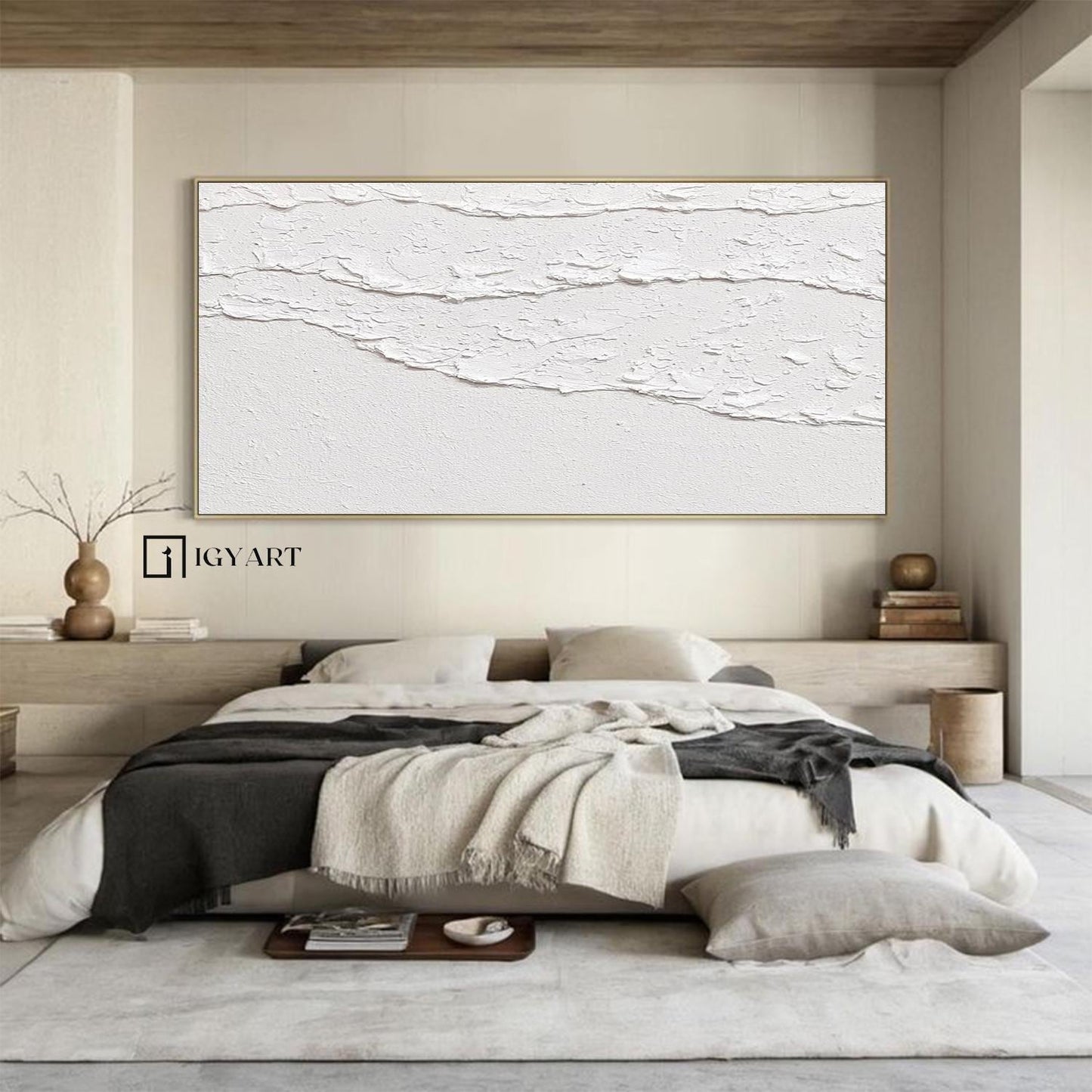 white 3D Textured Wall Art white waves Abstract painting white Ocean wave Wall – Abstract Seascape Art