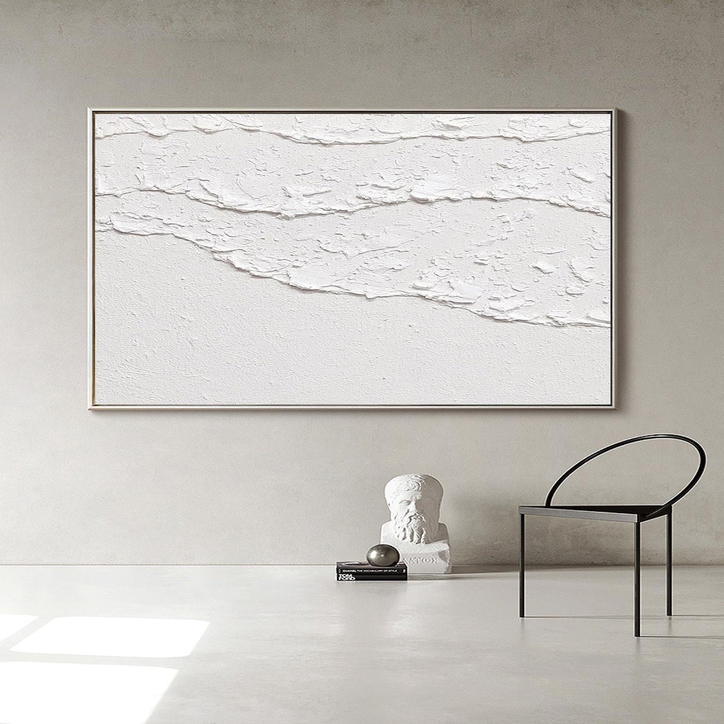 white 3D Textured Wall Art white waves Abstract painting white Ocean wave Wall – Abstract Seascape Art