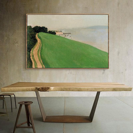 Impressionist Landscape Oil Painting on Canvas, Original Coastal Scenery Canvas Wall Art, Modern Nature Wall Art for Living Room, Home Decor