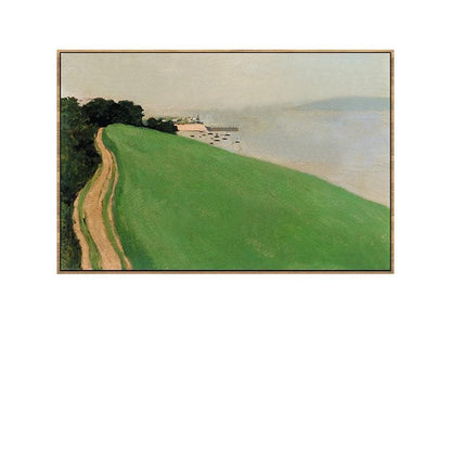 Impressionist Landscape Oil Painting on Canvas, Original Coastal Scenery Canvas Wall Art, Modern Nature Wall Art for Living Room, Home Decor