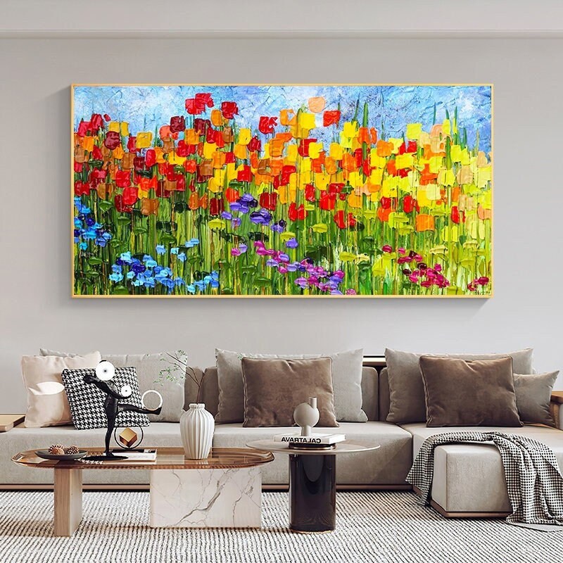 Original – Floral Wall Art | Abstract Oil Painting, view 1
