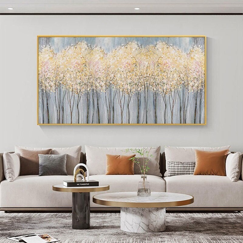 Abstract Floral Oil Painting, Large Blooming Flowers Canvas Art – Pink and White Floral Wall Art | Abstract Hand-Painted Oil 