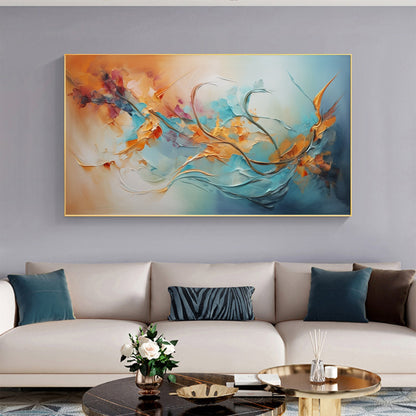 Framed – Colorful Floral Wall Art | Abstract Oil Painting, view 1
