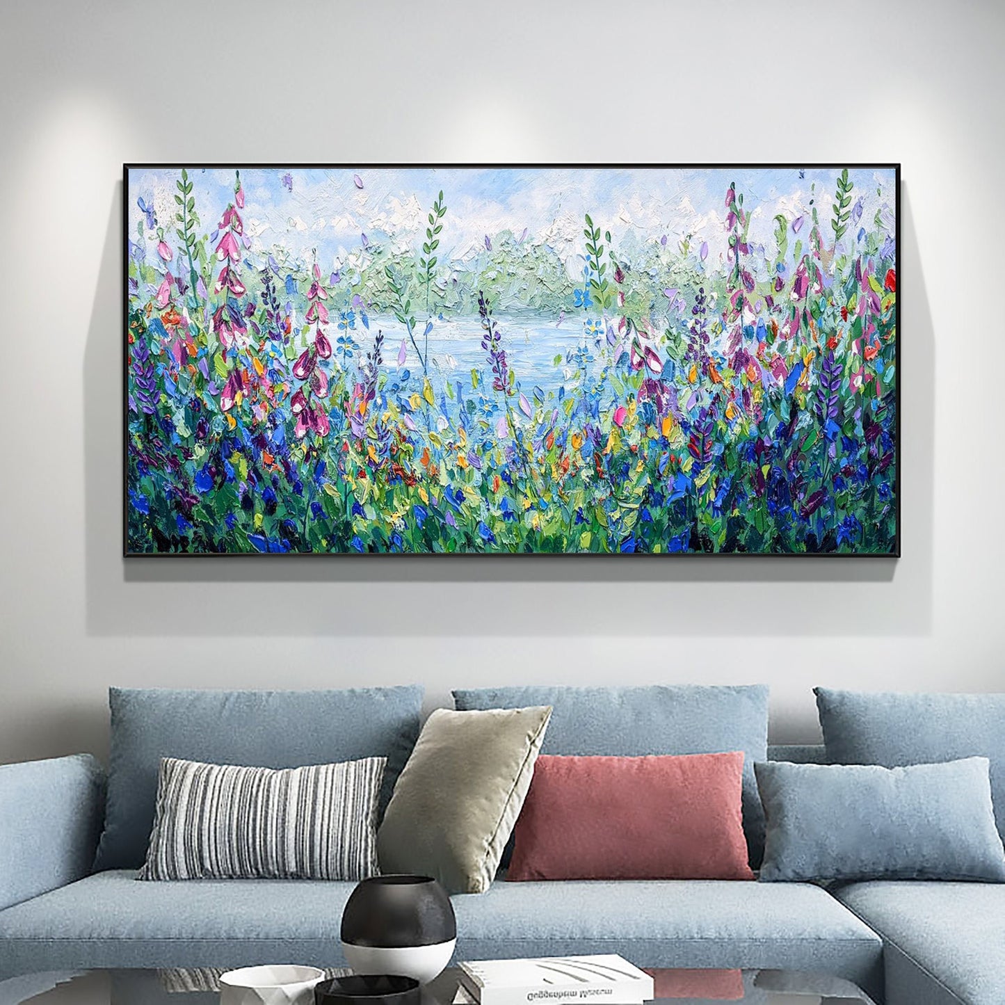 Original – Colorful Floral Wall Art | Abstract Oil Painting, view 1