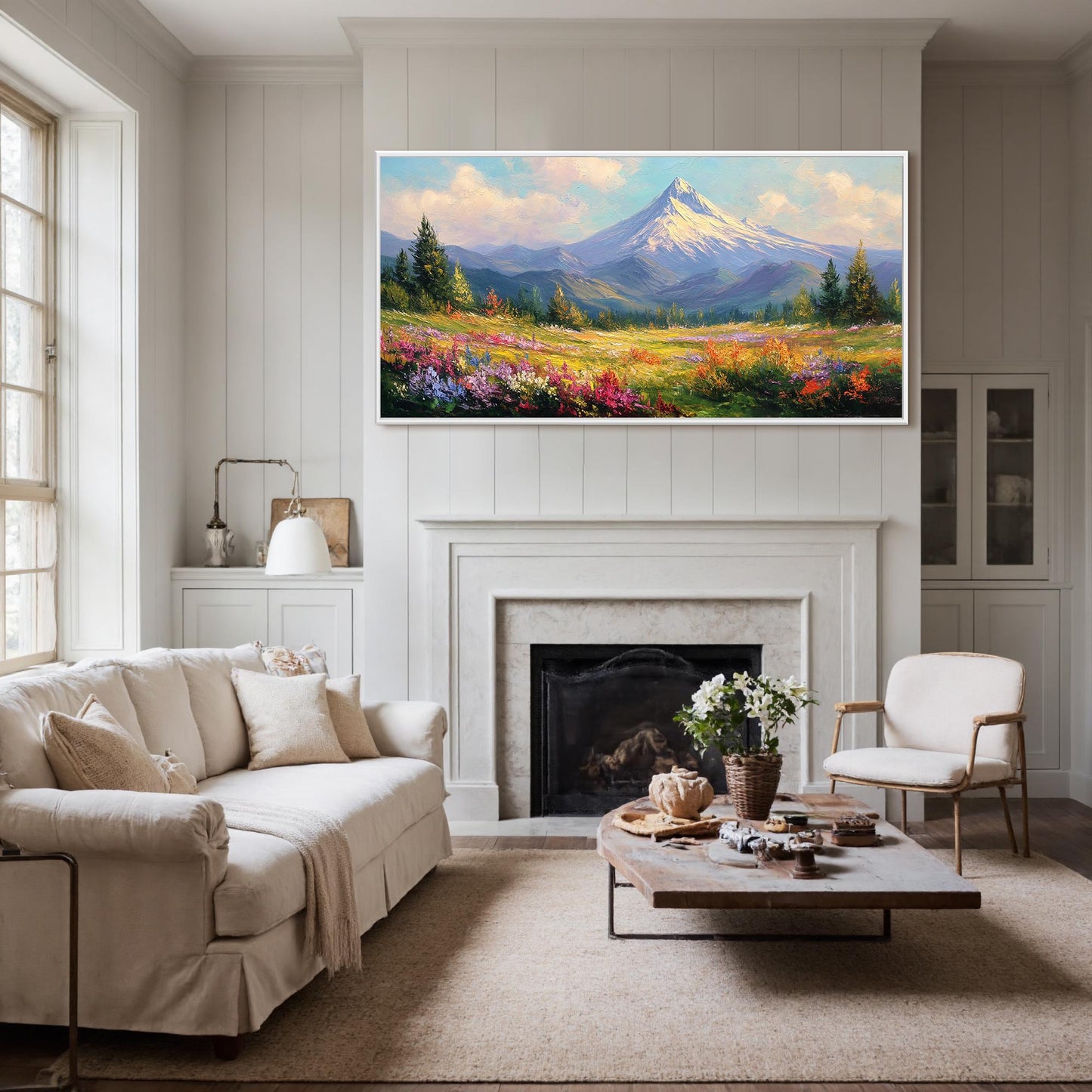 Textured Wildflower Floral Wall Art