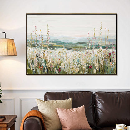 Impasto Wildflower Floral Wall Art