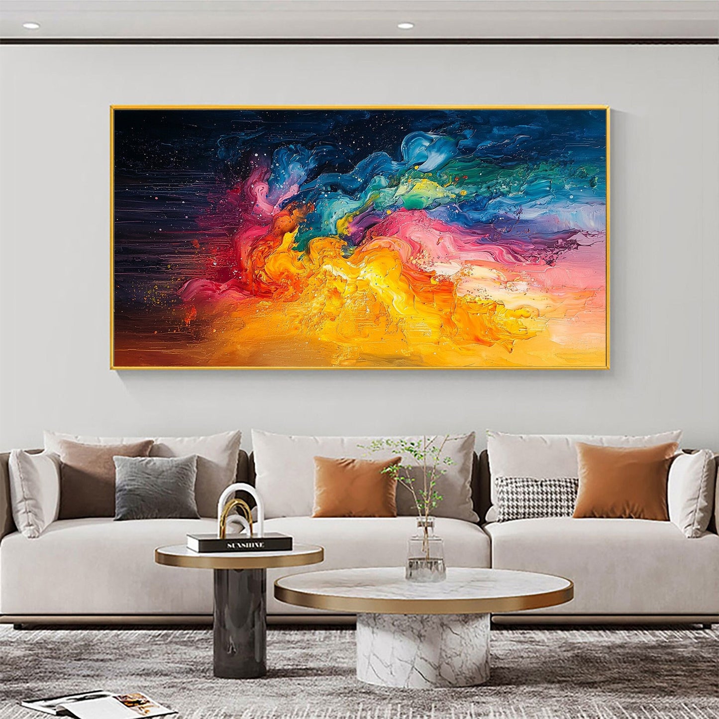 Original Universe – Colorful Abstract Wall Art | Hand-Painted Oil Painting, view 1