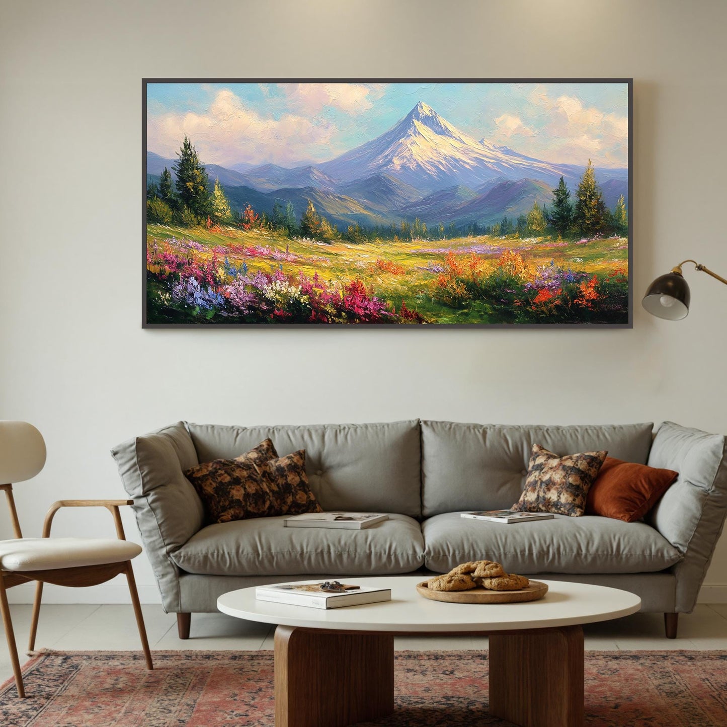 Textured Wildflower Floral Wall Art