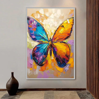 Original Butterfly – Colorful Butterfly Animal Wall Art | Abstract Oil Painting, view 5