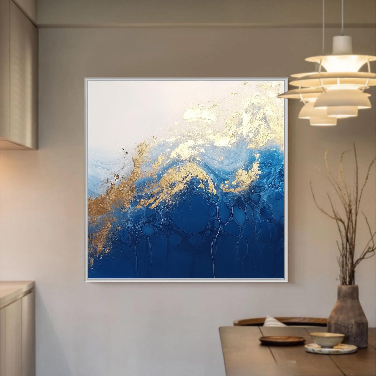 Large Colorful Impasto Abstract Wall Art