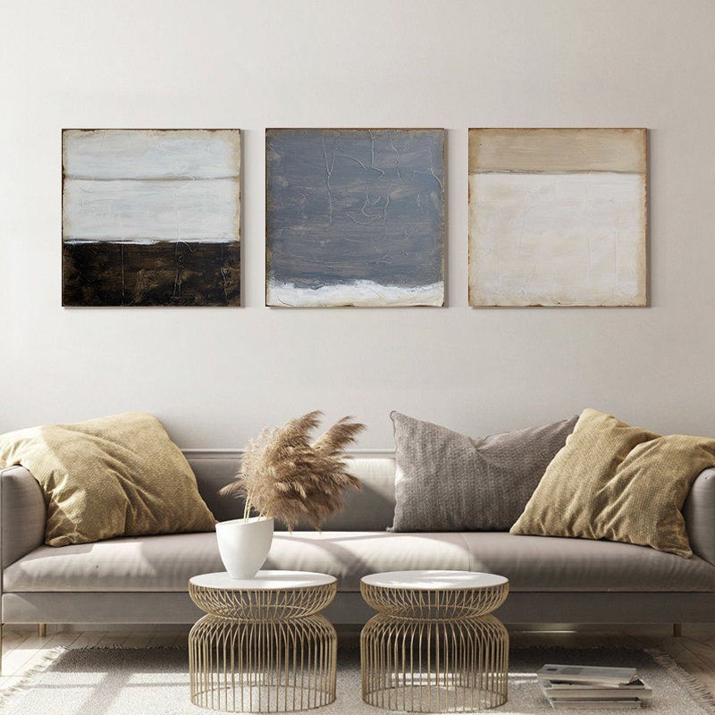 Large Abstract Canvas Wall Art, Original Hand-painted Oil Painting on Canvas,Modern Minimalist Wall Art for Living Room, Bedroom Decor
