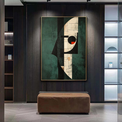 Cubist Textured Geometric Wall Art