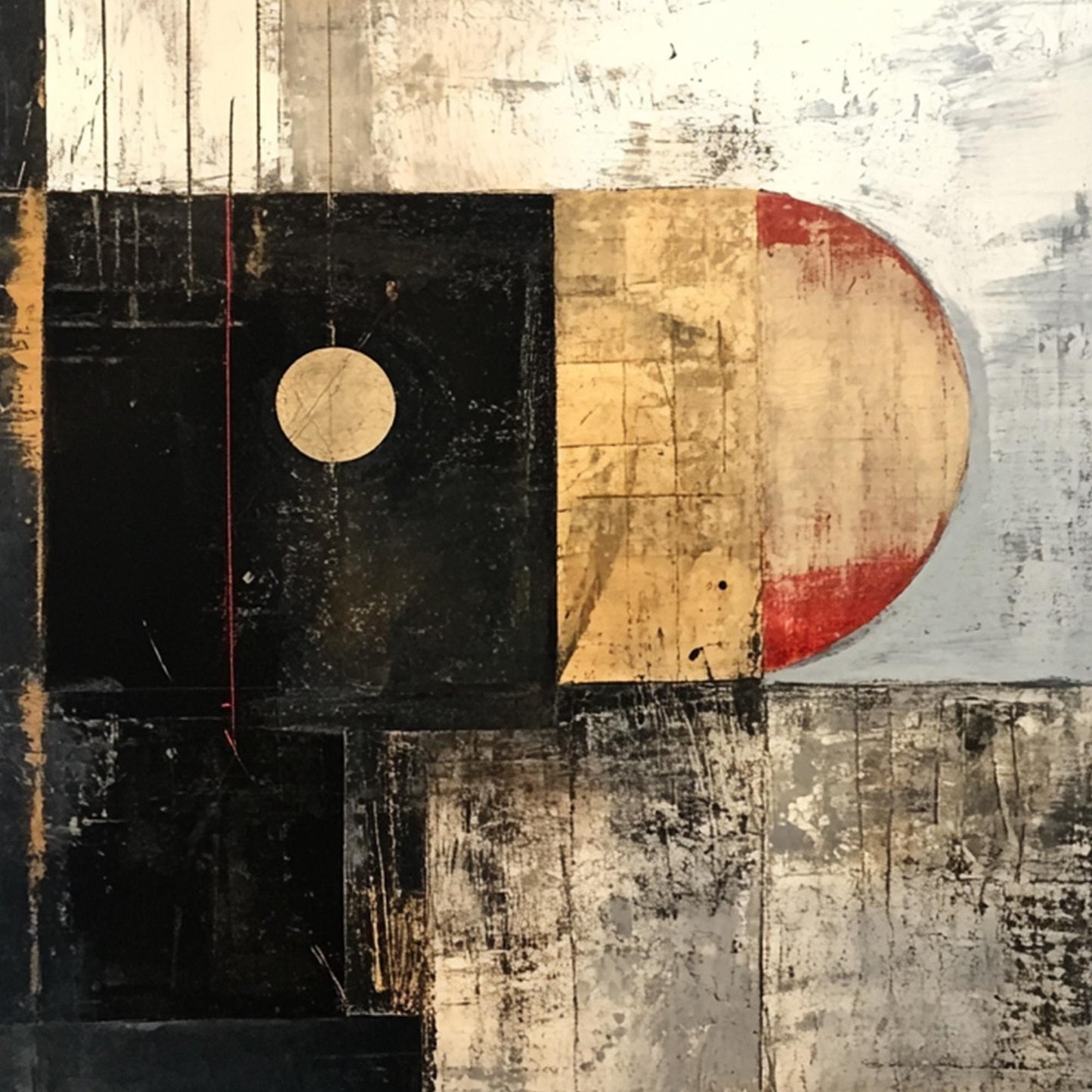 Textured Geometric Wall Art