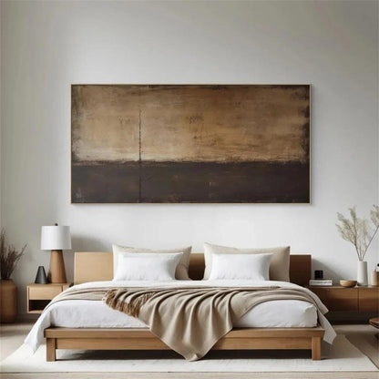Black and Brown Abstract Canvas Wall Art, Extra Large Original Oil Painting on Canvas, Modern Textured Wall Art for Living Room, Home Décor