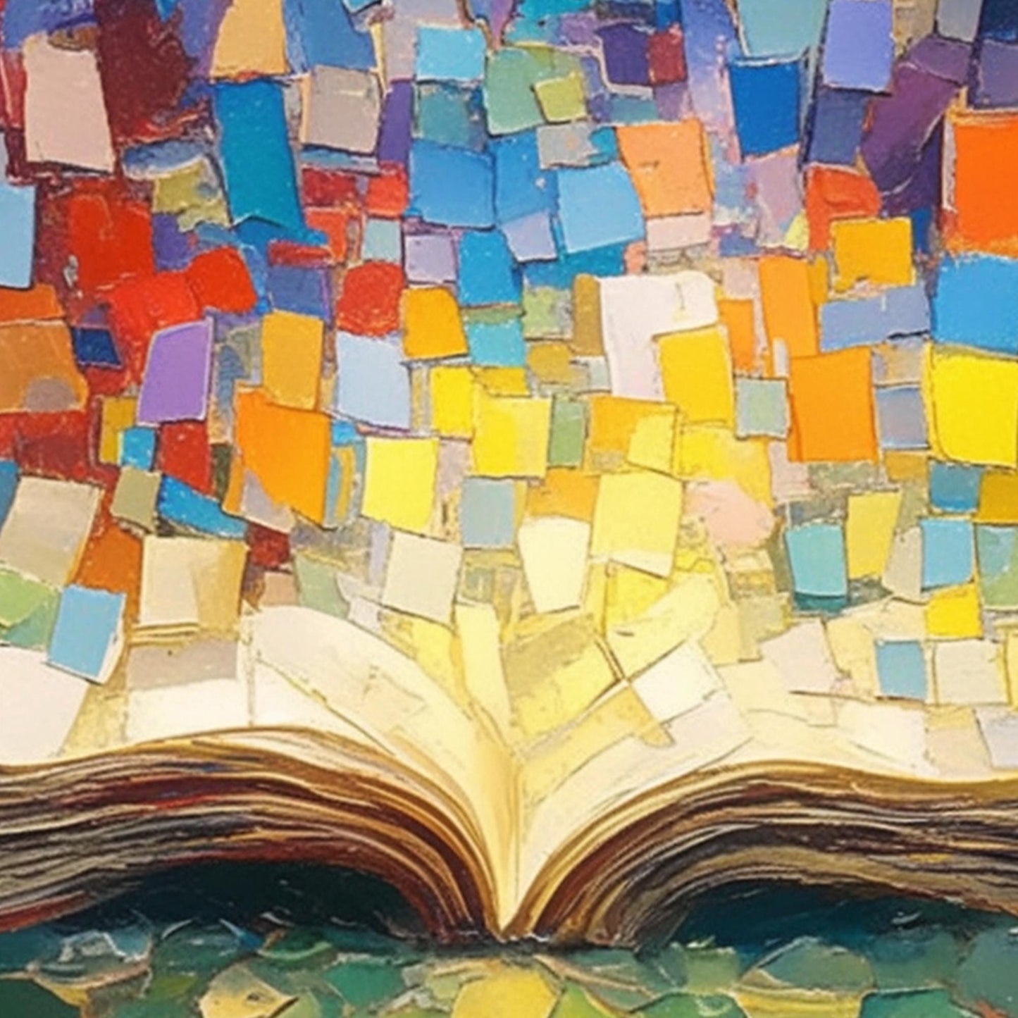 Colorful Textured Still Life Abstract Wall Art