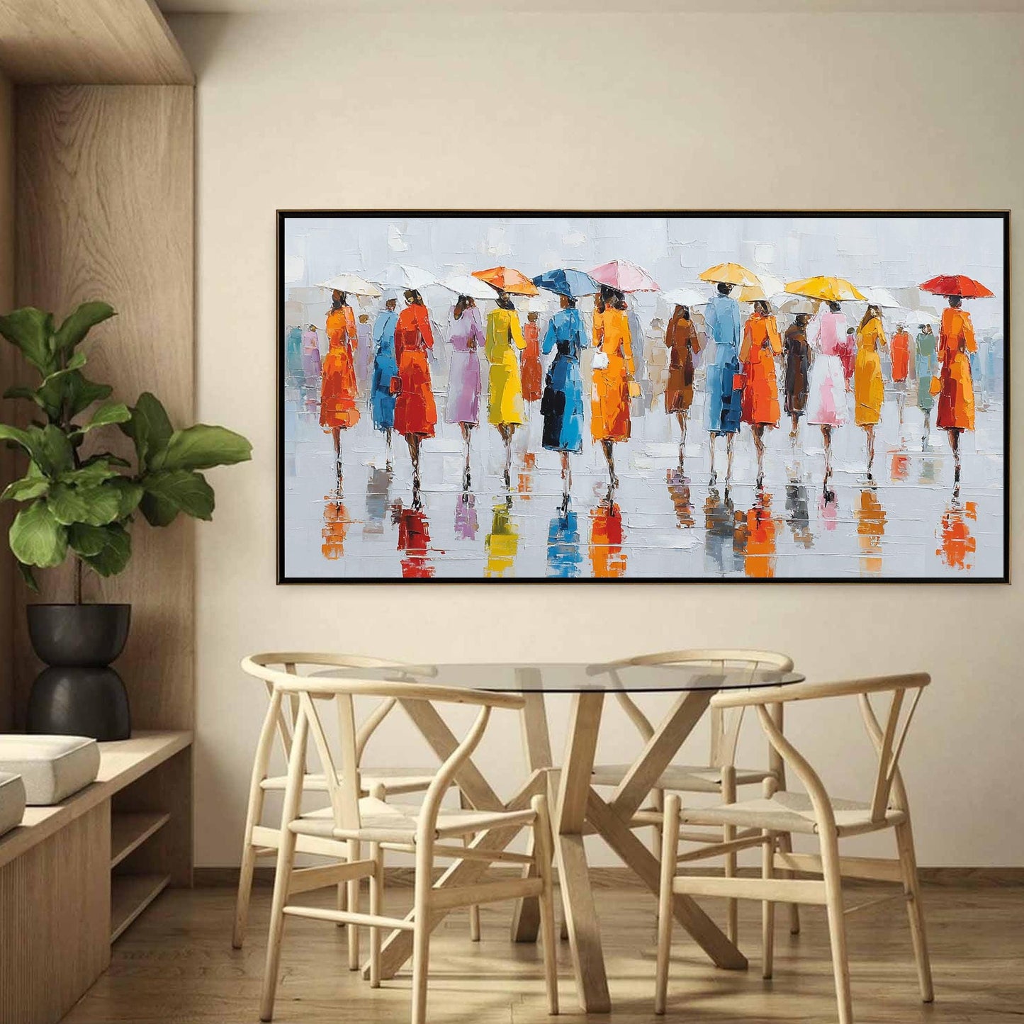 Colorful Impasto Abstract 3D Texture Wall Art