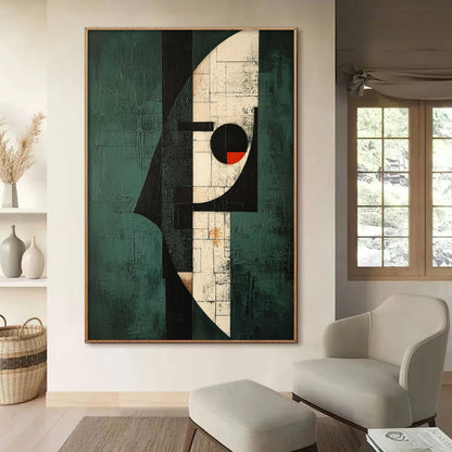 Cubist Textured Geometric Wall Art